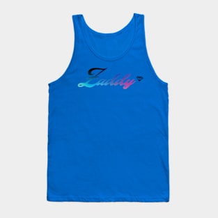 Sexy Zaddy in Cursive with a Fabulous Diamond Tank Top